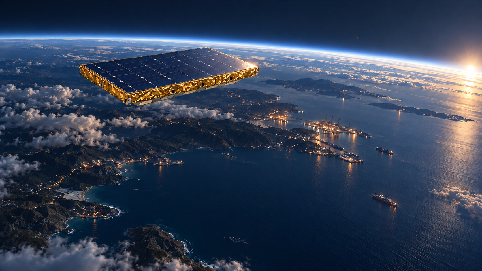 Illustration d’un satellite Oscar au-dessus de la Terre